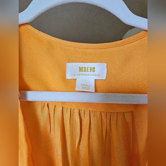 NWOT Maeve by Anthropologie melon/orange tank wrap top - Picture 10 of 12